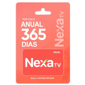 Recarga Nexa TV Anual com entrega rápida por e-mail
